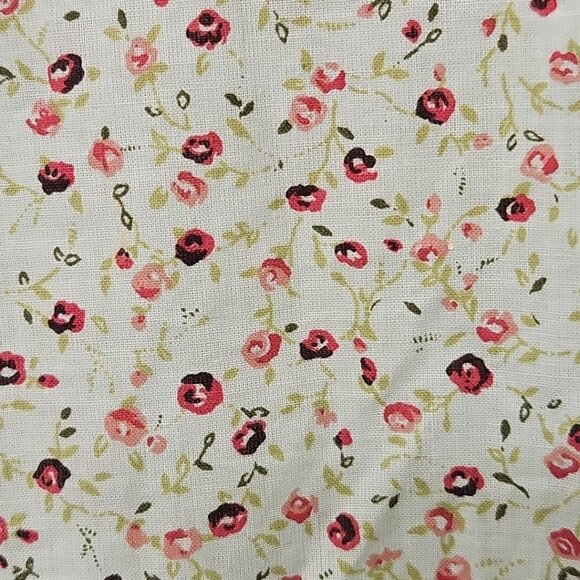 Womens Sz Small B Sport Maternity 100% Cotton Floral Blouse Light Green Boho - Picture 2 of 7